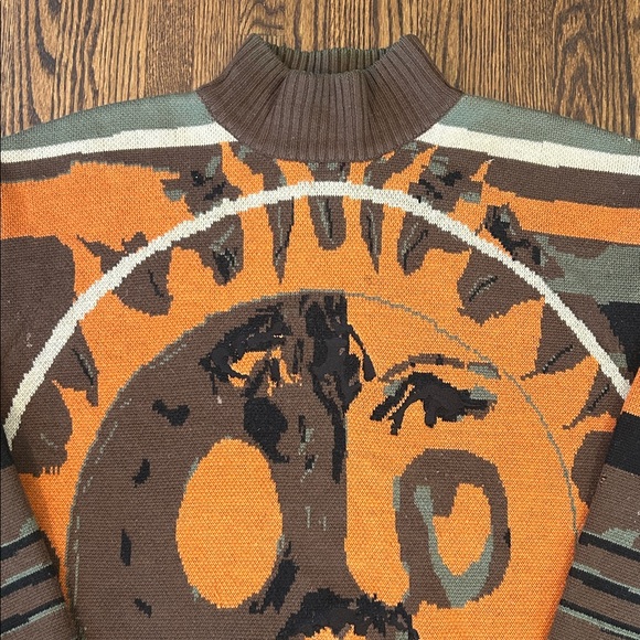 Vintage 90s GSL Knit Wool Maximalist Sweater - Picture 2 of 16